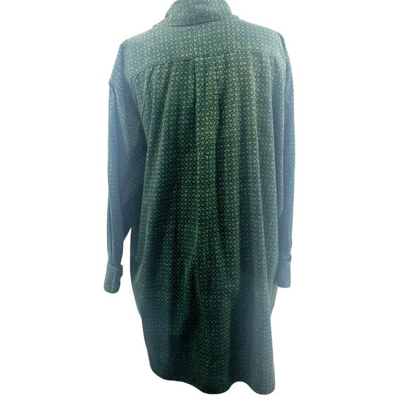 VTG Victoria’s Secret Country Green Floral Nightgown Sleep Shirt Dress L 3285 - Picture 2 of 9